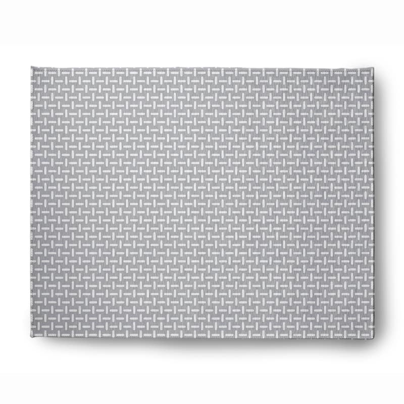 Woven Stitch Soft Chenille Rug - 8' x 10' - Light Grey