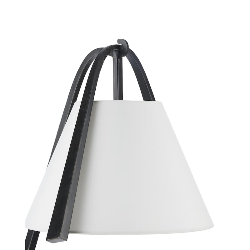Currey & Company Frey Black Floor Lamp - 54.5"h x 14.75"w x 20"d