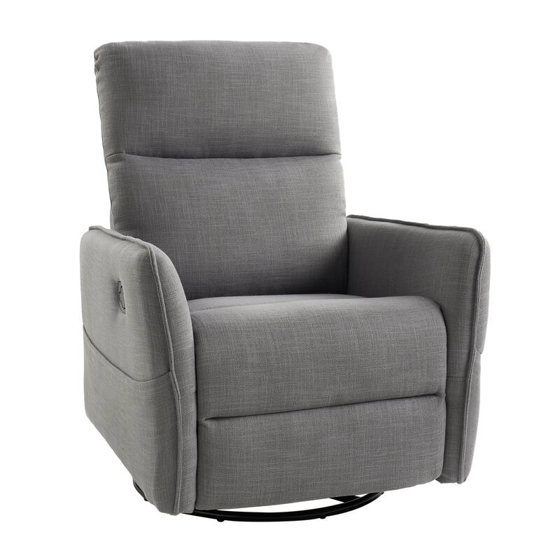 Curtis Rocker Swivel Recliner with Two Side Pockets by HULALA HOME