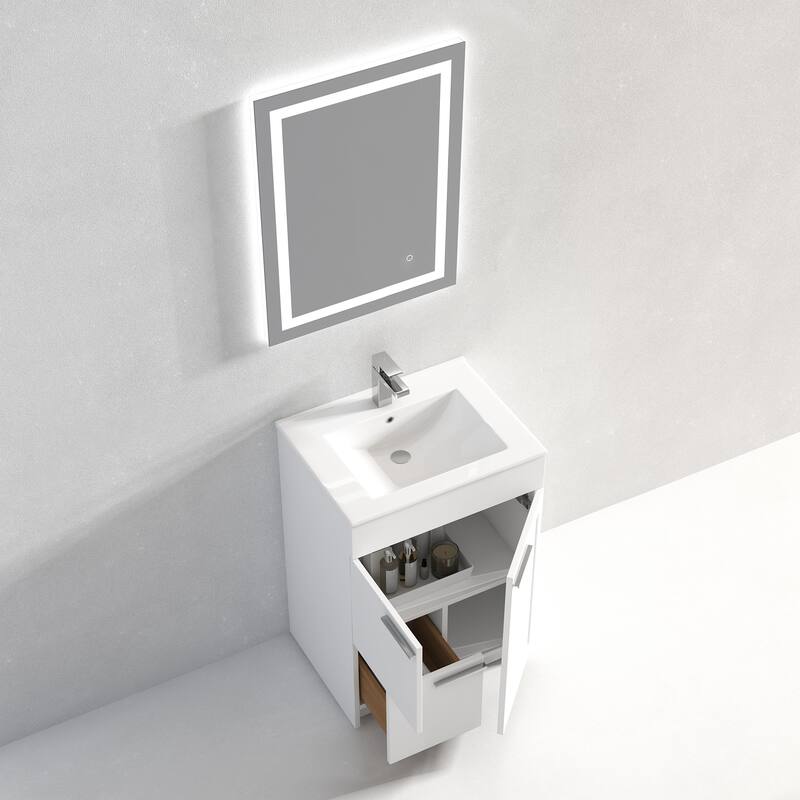 Blossom Hanover 24 Inch Bathroom Vanity with Topmount Ceramic Sink