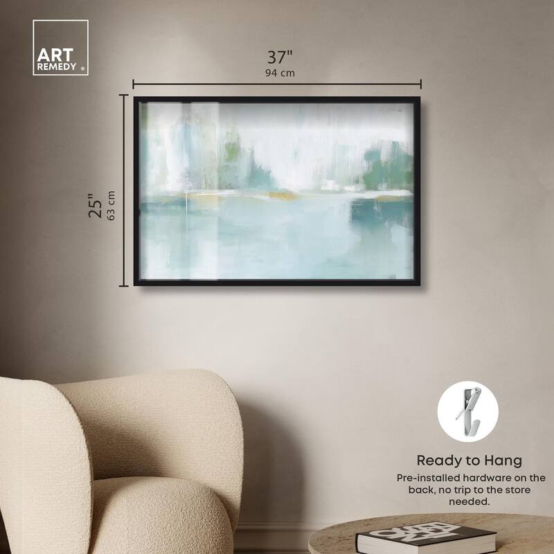 Mirrored Aqua Dream I Shadowbox by Art Remedy