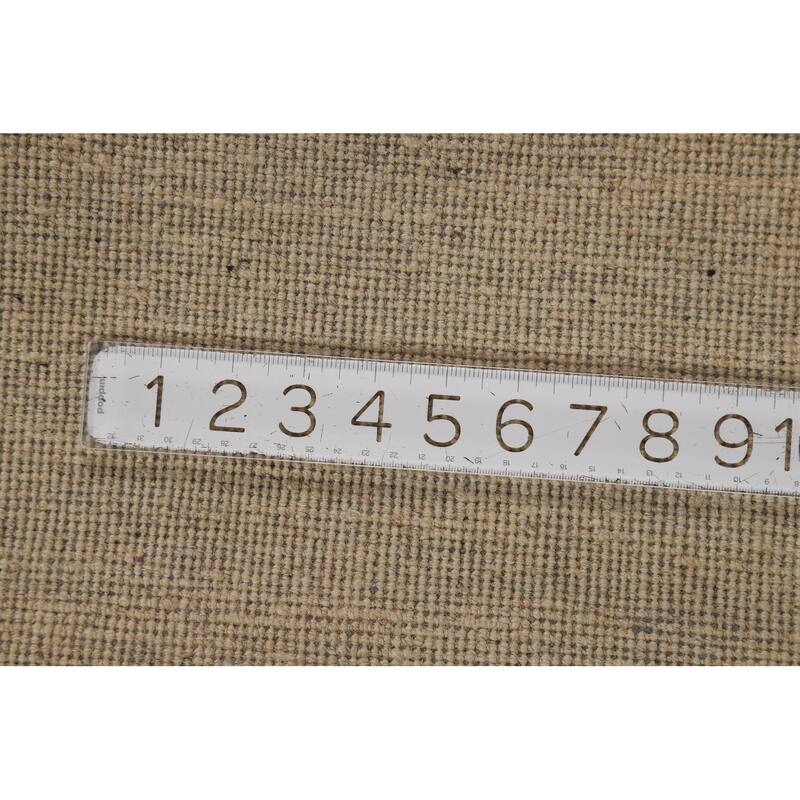 Gabbeh Modern Rug Oriental Beige Handmade Wool Carpet - 5'1"x 6'6"