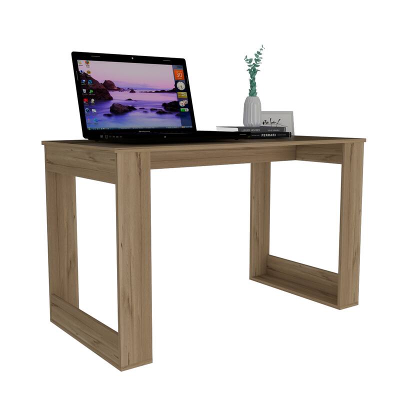 Lacey Rectangle Computer Desk Smokey Oak，High quality and durable
