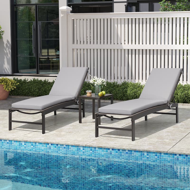 Outdoor Patio Chaise Lounge Chair Cushion