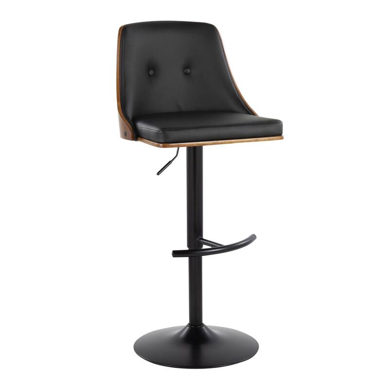 Carson Carrington Oscar Adjustable Bar Stool with Rounded T Footrest (Set of 2)