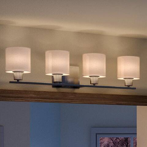Luxury Cosmopolitan Bathroom Vanity Light by Urban Ambiance - 7-3/8"H x 32-1/2"W x 7-1/2"Dep