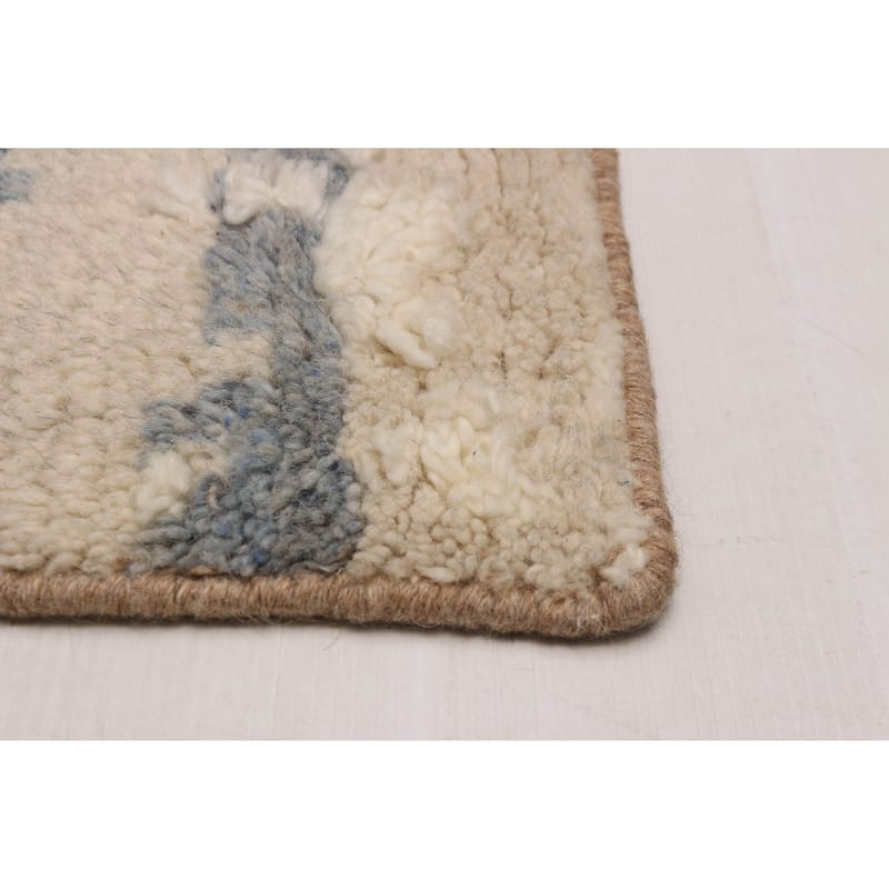 ECARPETGALLERY Hand-knotted Tangier Beige Wool Rug - 8'0 x 9'11