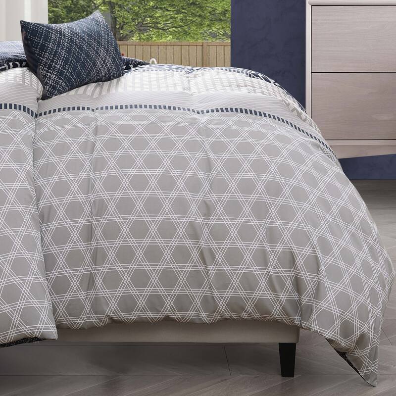 Bebejan Vertigeo 100% Cotton Sateen 5 Piece Reversible Comforter Set