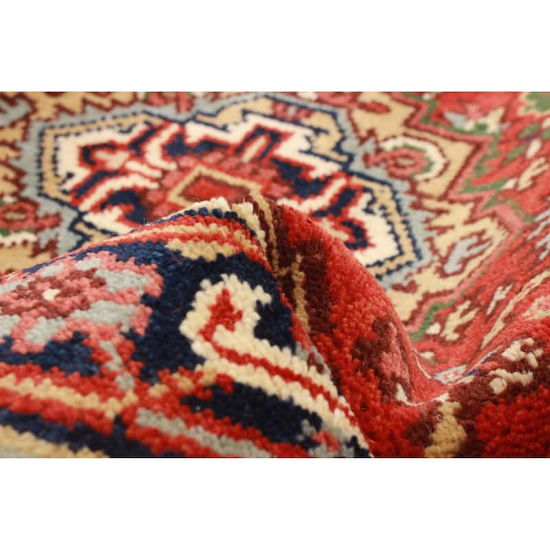 ECARPETGALLERY Hand-knotted Serapi Heritage Red Wool Rug - 2'7 x 18'0