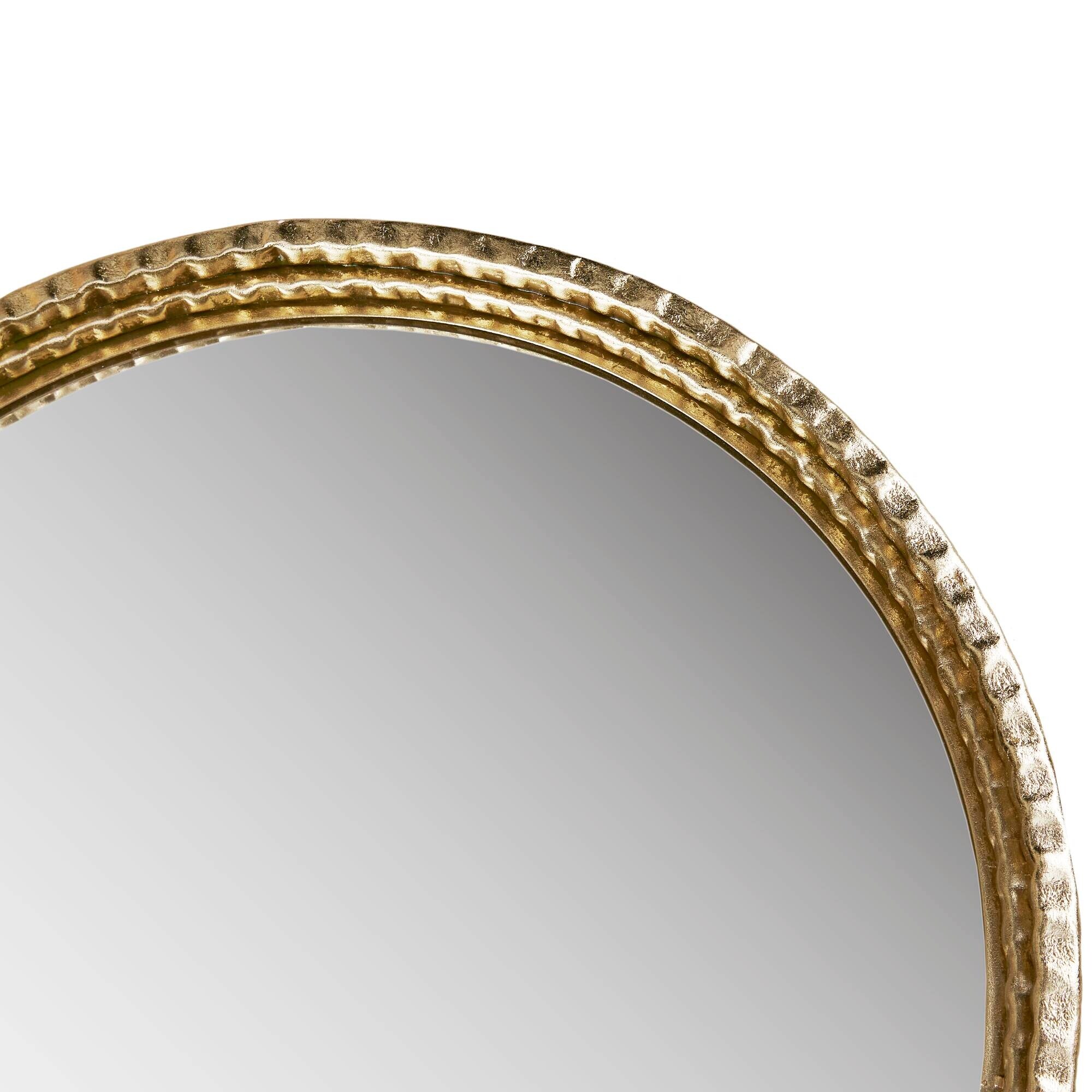 Madison Park Mia Gold Metal Arch Wall Mirror - Overstock - 40459346