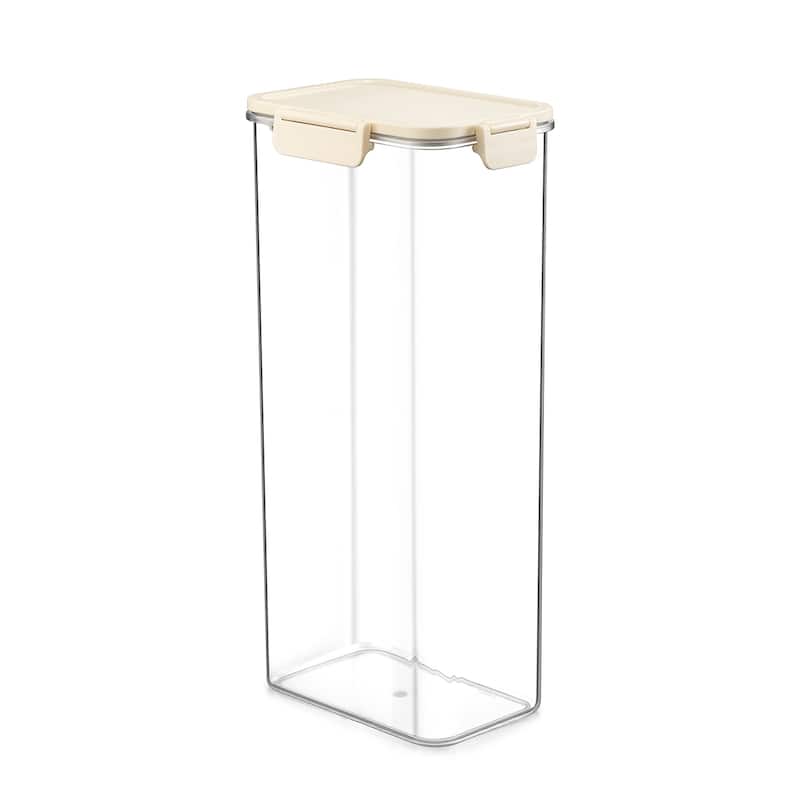 Sorbus Airtight Food Storage Container, Clear Stackable Canister for Pantry, Rice, Pasta, Cereal & Snacks - Extra Tall Rectangle - 1 Piece