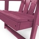 preview thumbnail 88 of 172, Shoreline Fully Assembled All-Weather HDPE Outdoor Folding Modern Adirondack Chair