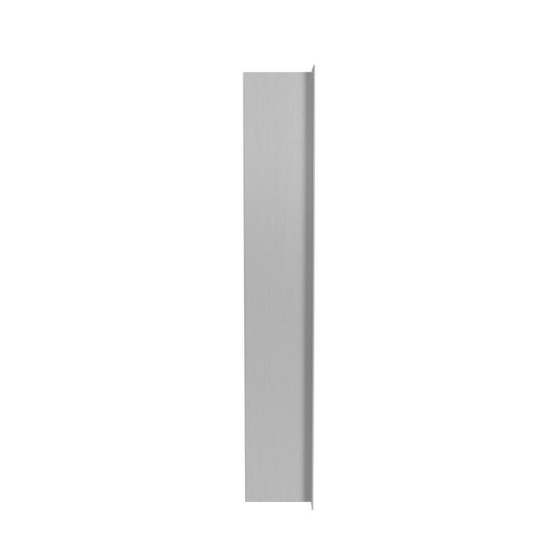 12-in x 24-in Ultra-thin Frame Recessed 2-Section Stainless Steel Shower Niche Brushed Stainless Steel