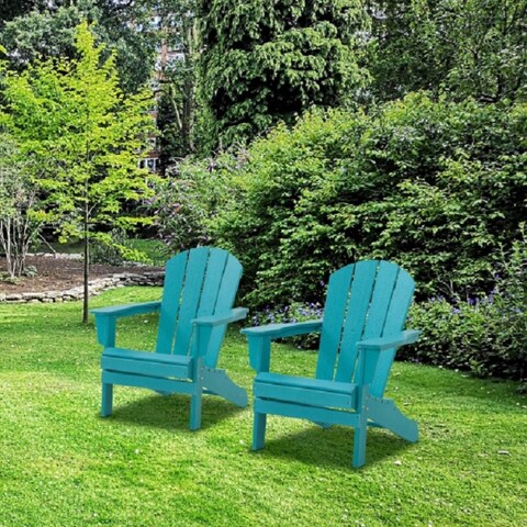 Adirondack Chair, Blue, Set of 2