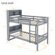 preview thumbnail 16 of 20, Twin Over Twin Bunk Bed with Storage Headboard, Convertible to 2 Beds