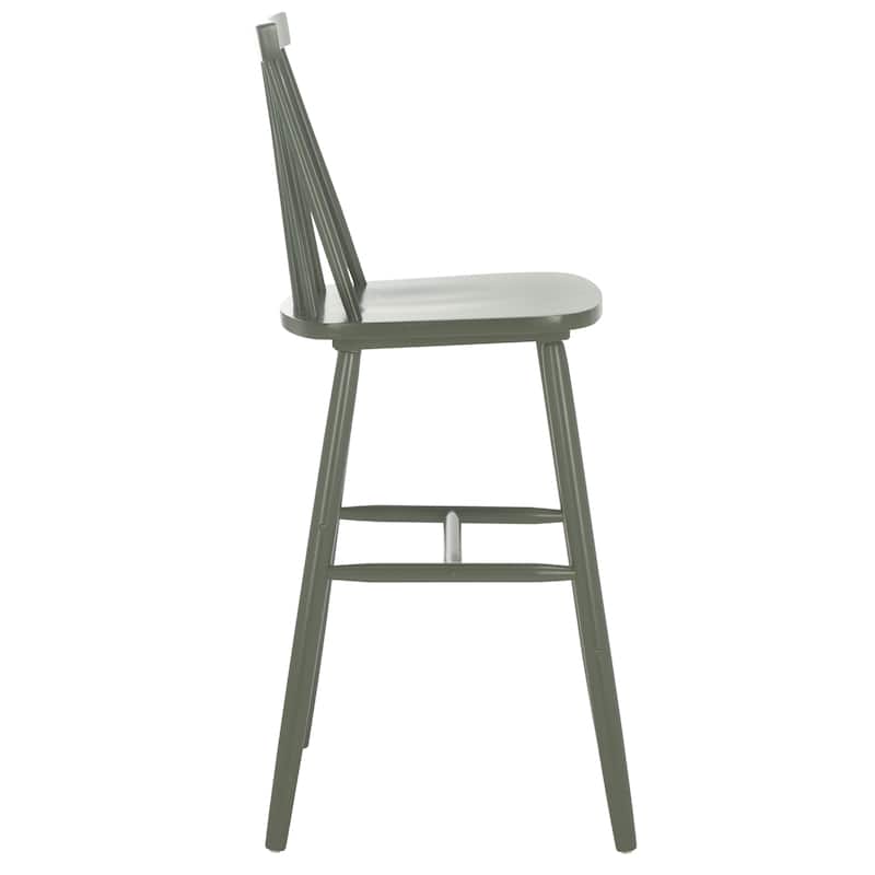 SAFAVIEH Zillah 24-inch Spindle Farmhouse Counter Stool (Set of 2) - 17.7" x 20.5" x 39.1" - 18"W x 21"D x 39"H