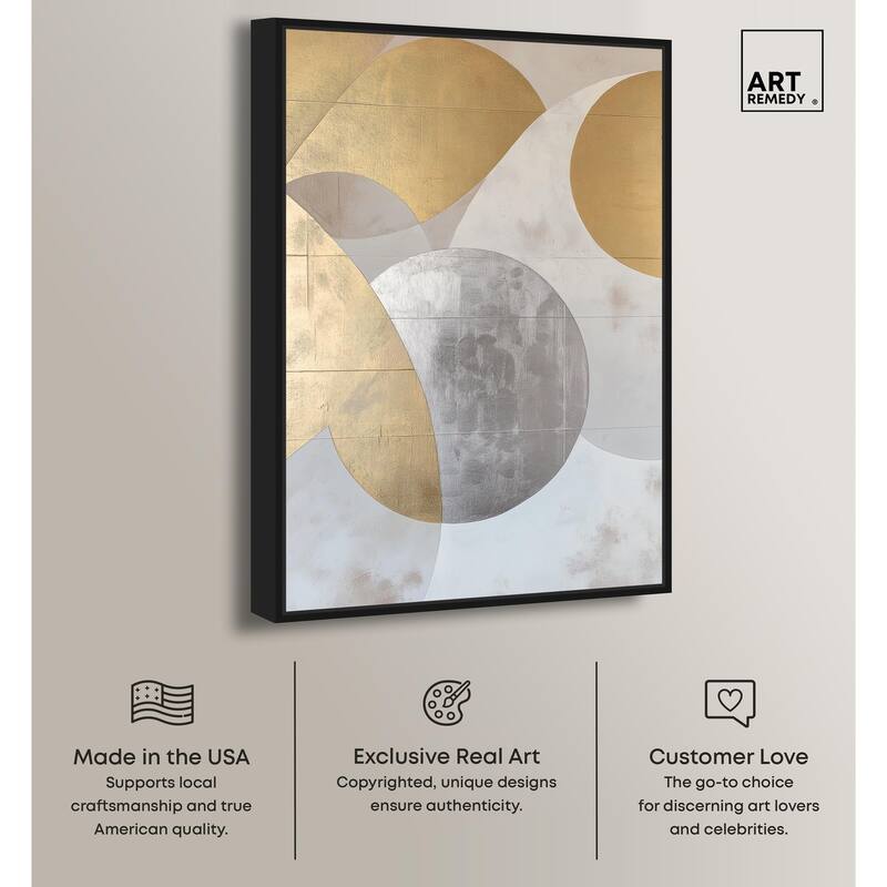 Golden Orb I Canvas by Art Remedy