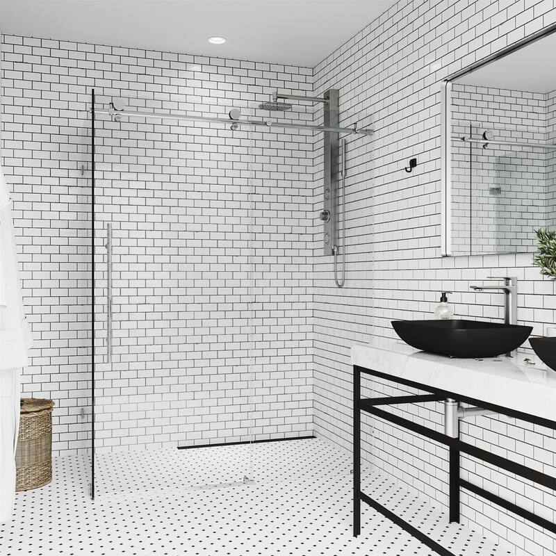 VIGO Elan E-Class Frameless Sliding Shower Enclosure