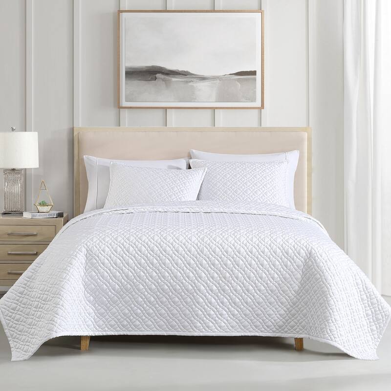 Rivebrook Home Noble Tencel Collection - White - Queen - 3 Piece