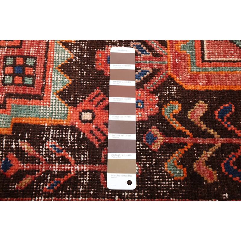 ECARPETGALLERY Hand-knotted Antalya Vintage Dark Brown Wool Rug - 3'10 x 6'4