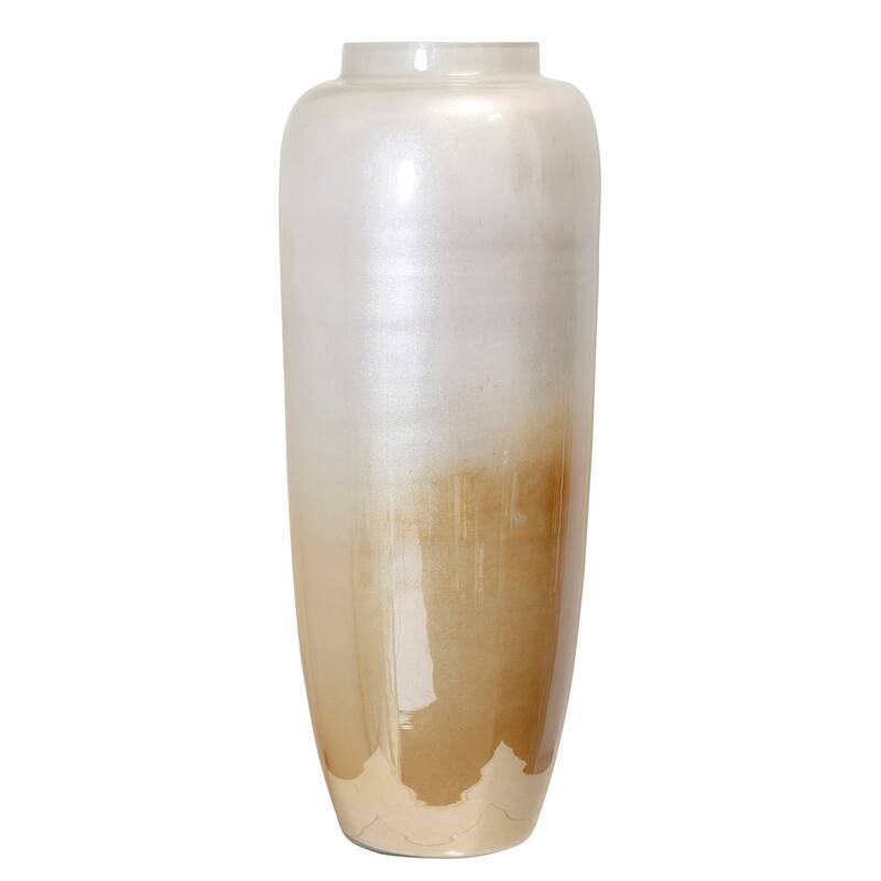 StyleCraft Two-Tone Glass Vase - Gold Ombre