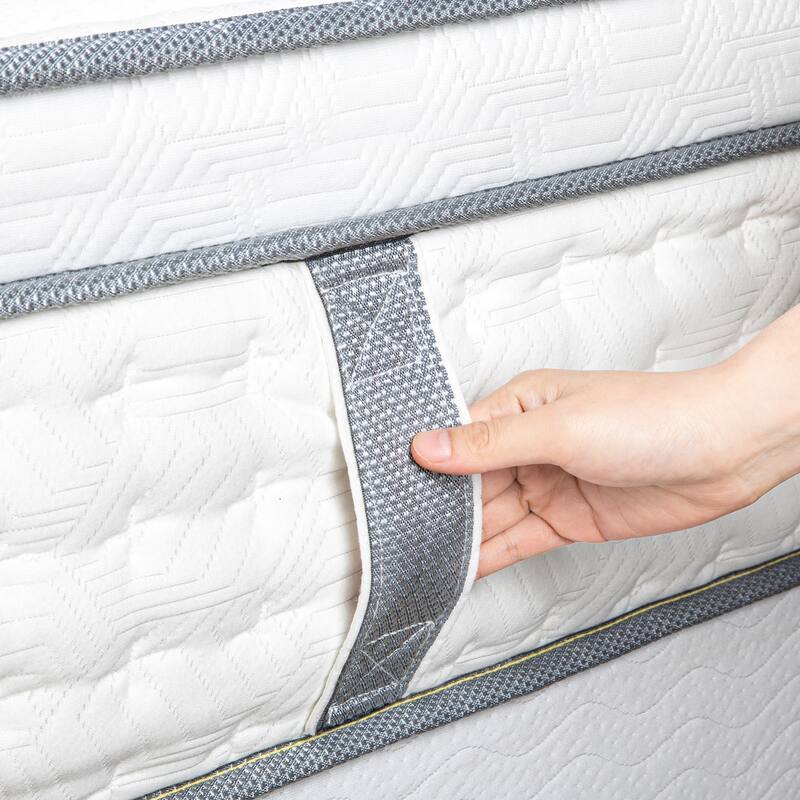 Priage by ZINUS 12" Euro Box Top Pocket Spring Hybrid Mattress