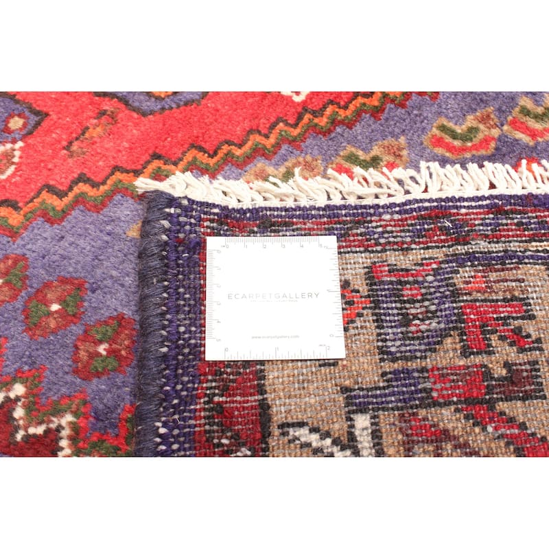 ECARPETGALLERY Hand-knotted Andelz Red Wool Rug - 4'3 x 7'1