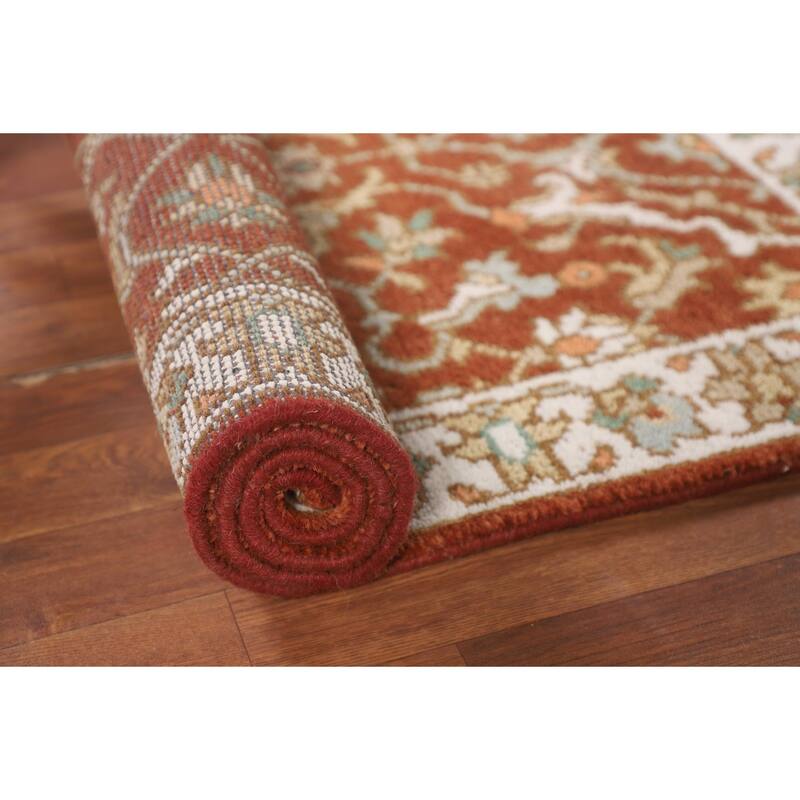 Kashan Oriental Foyer Rug Handmade Wool Carpet - 3'0"x 5'0"