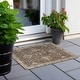 preview thumbnail 75 of 118, Machine Washable Indoor/ Outdoor Traditional Chantille Rug Brown - 1'8" x 2'6"