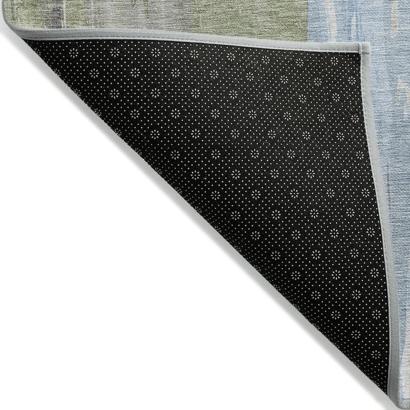 HomeRoots Abstract Transitional Rectangle Outdoor Rug