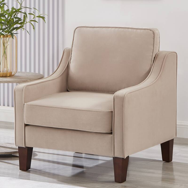 Single Seat Sofa Chair with Wooden Legs