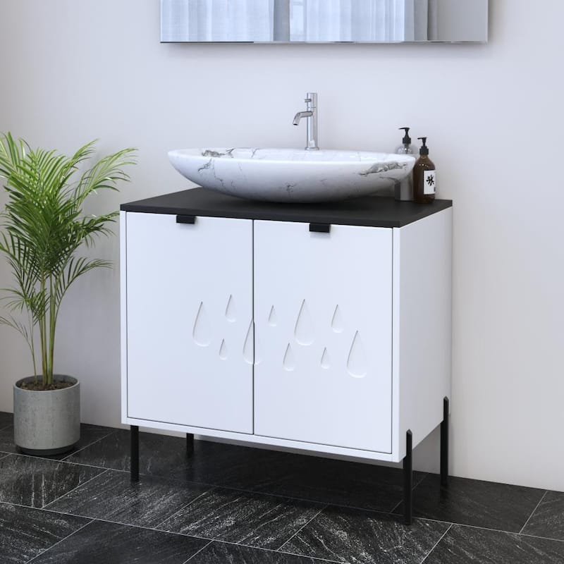 Teardrop 2D 80 Floating Bathroom Vanity (32" Width)