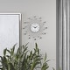 preview thumbnail 6 of 68, Gold / Copper / or Silver Iron Metal Starburst Sun Glam Wall Clock