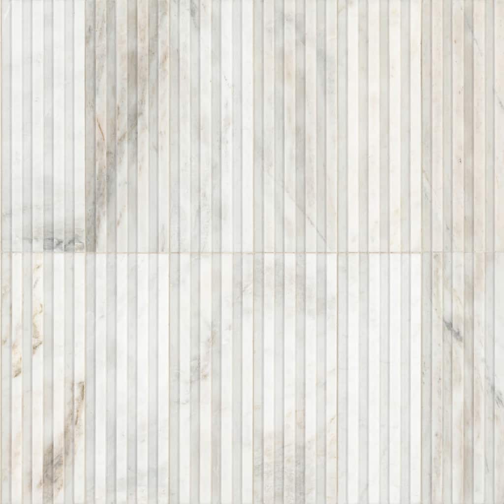 Ackland AKM-S-4X12SLTLH-CA 4" x 12" Marble Wall Tile - Honed Visual - - Castella de Blanc