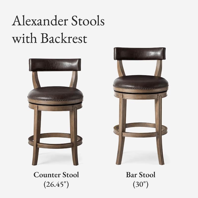 Maven Lane Alexander Swivel Kitchen Stool