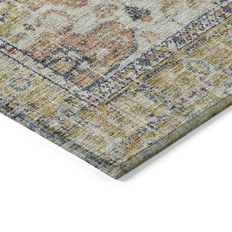 HomeRoots Oriental Traditional Rectangle Outdoor Rug