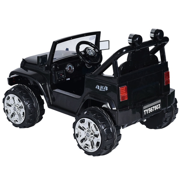 black ride on jeep