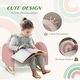 preview thumbnail 5 of 7, Qaba Kids Rocking Chair, Princess Crown Toddler Chair, Children's Armchair Rocker with Rainbow Backrest