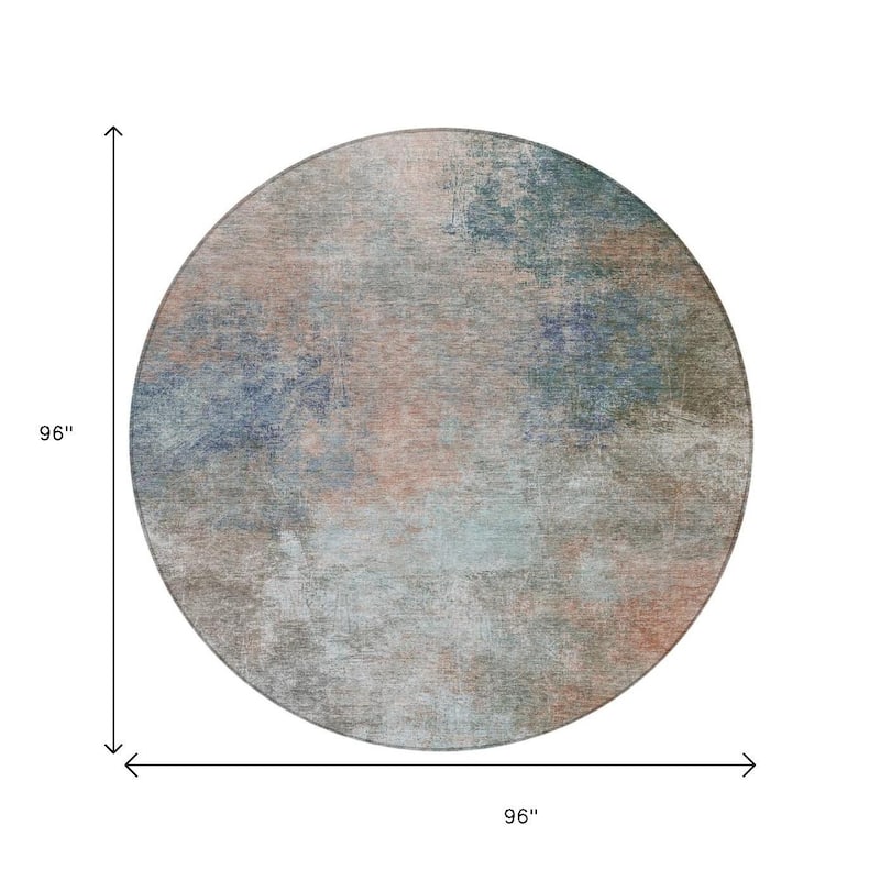 HomeRoots Abstract Transitional Rectangle Outdoor Rug