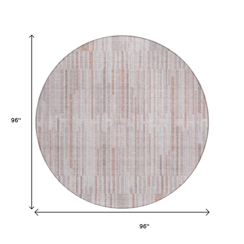 HomeRoots Striped Transitional Rectangle Outdoor Rug