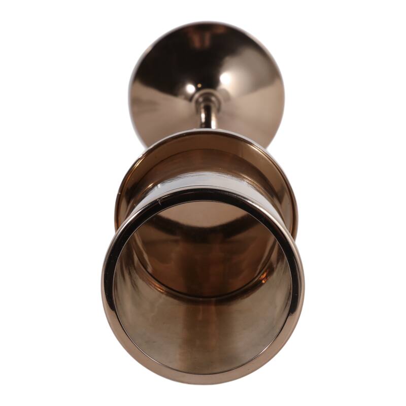 Metal Marble Floor Candle Holder Elegant Sculptural Hurricane