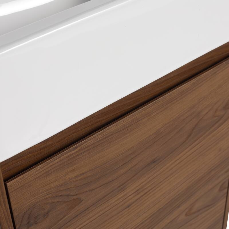BNK 16/18 Inch Single Sink Bathroom Vanity with Soft Close Door