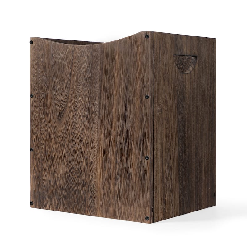Wood Trash Can 5.3 Gallon - Brown - 1 PCS