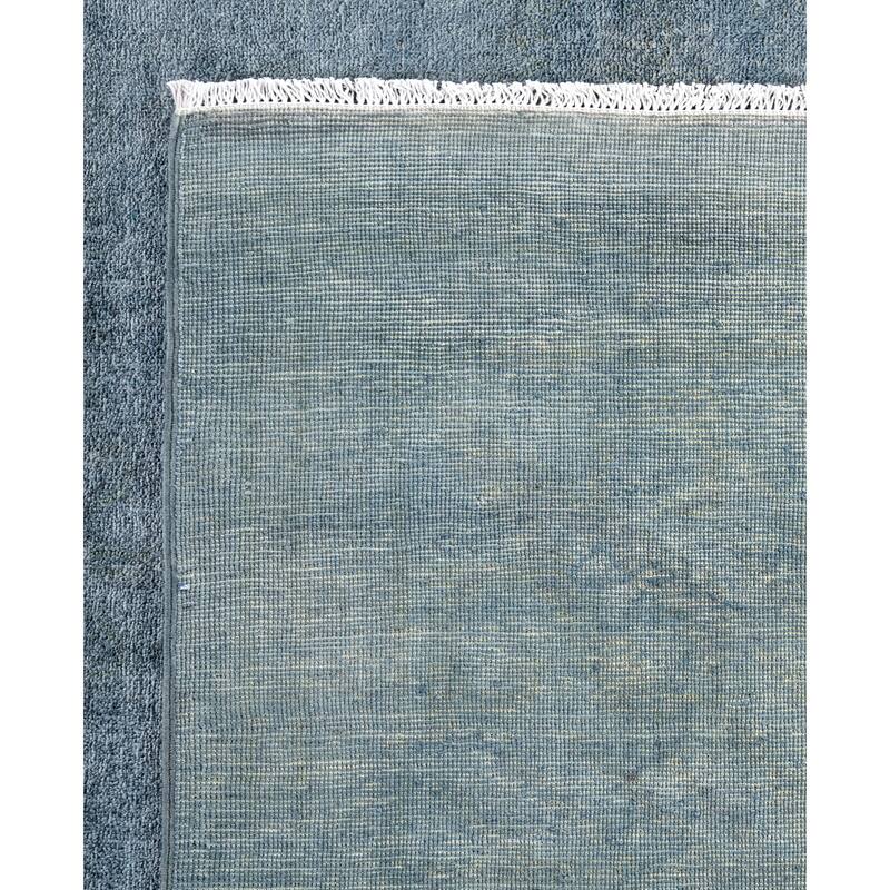 Overdyed One-of-a-Kind Hand-Knotted Area Rug - Blue - 8' 3" x 10' 4"