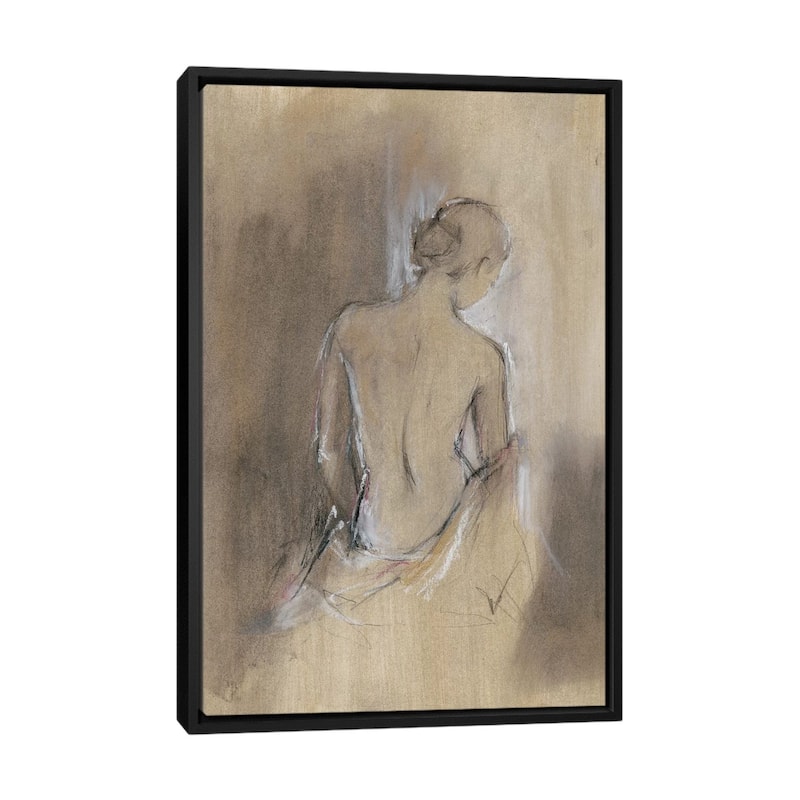 iCanvas "Contemporary Draped Figure II" by Ethan Harper Framed Canvas Print - Black - 40x26