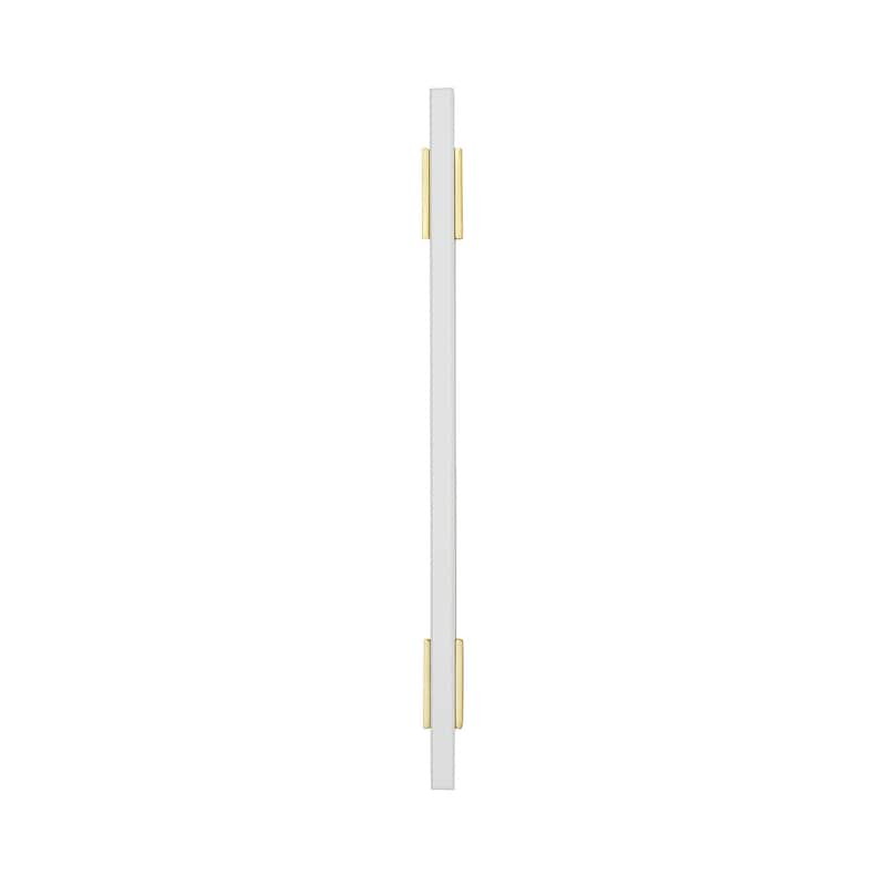 Urbanite 6-5/16 in (160 mm) Center-to-Center Brushed Gold/White Cabinet Pull - 6.3125