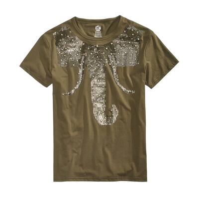 X-Ray Mens Embellished Graphic T-Shirt,, Green, X-Large