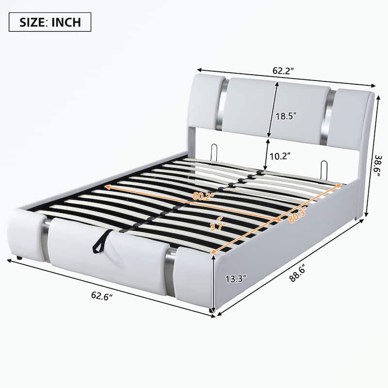 Full Size Canopy Platform bed with two Drawers