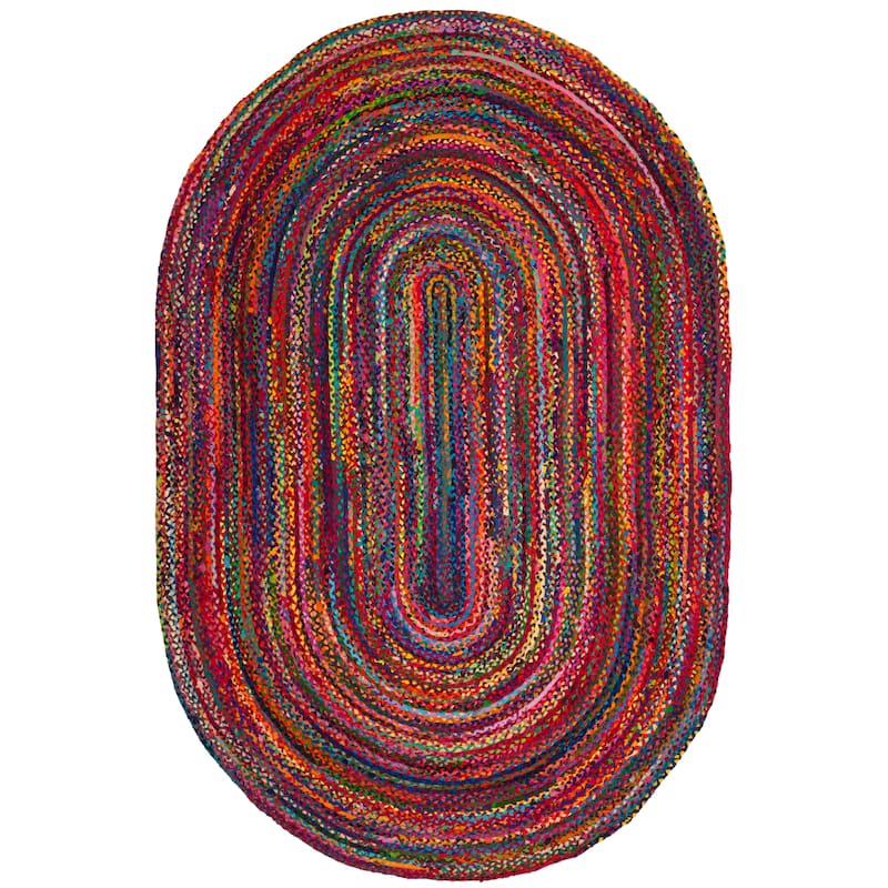 SAFAVIEH Georgine Handmade Nanny Braided Bohemian Cotton Rug