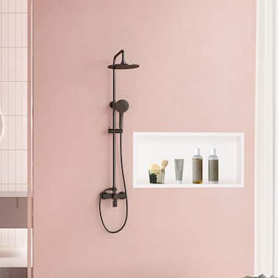 Stainless Steel 18 Gauge White Cream Rectangular Recessed Shower Niche 24"x12"